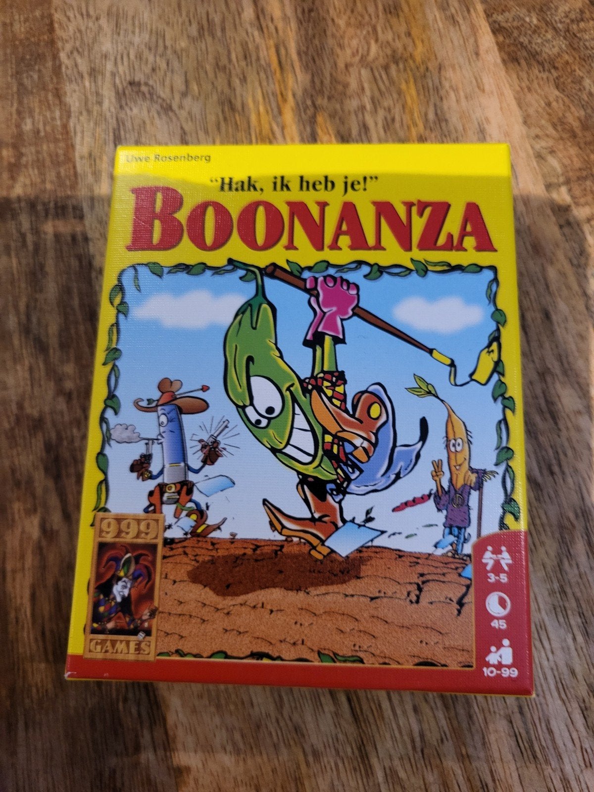 Boonanza: Het Bonenspel van Uwe Rosenberg, Vijf spelers of meer, Ophalen of Verzenden, Gebruikt, 999 Games