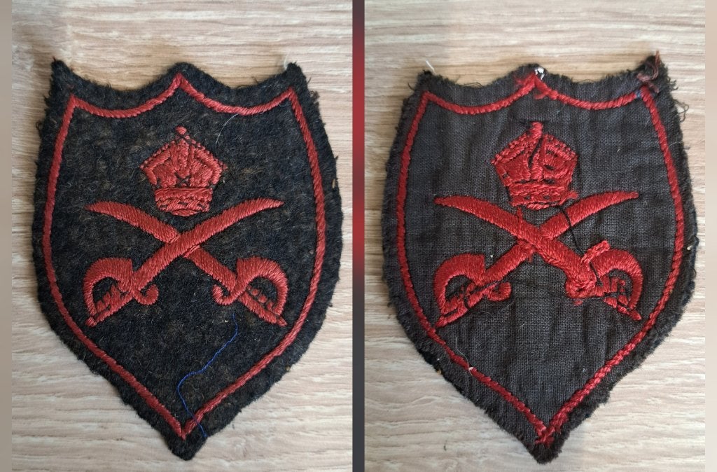 Embleem/ Badge British Army & Commando mouw embleem 1939/45, Verzamelen, Verzenden, Landmacht, Engeland, Embleem of Badge