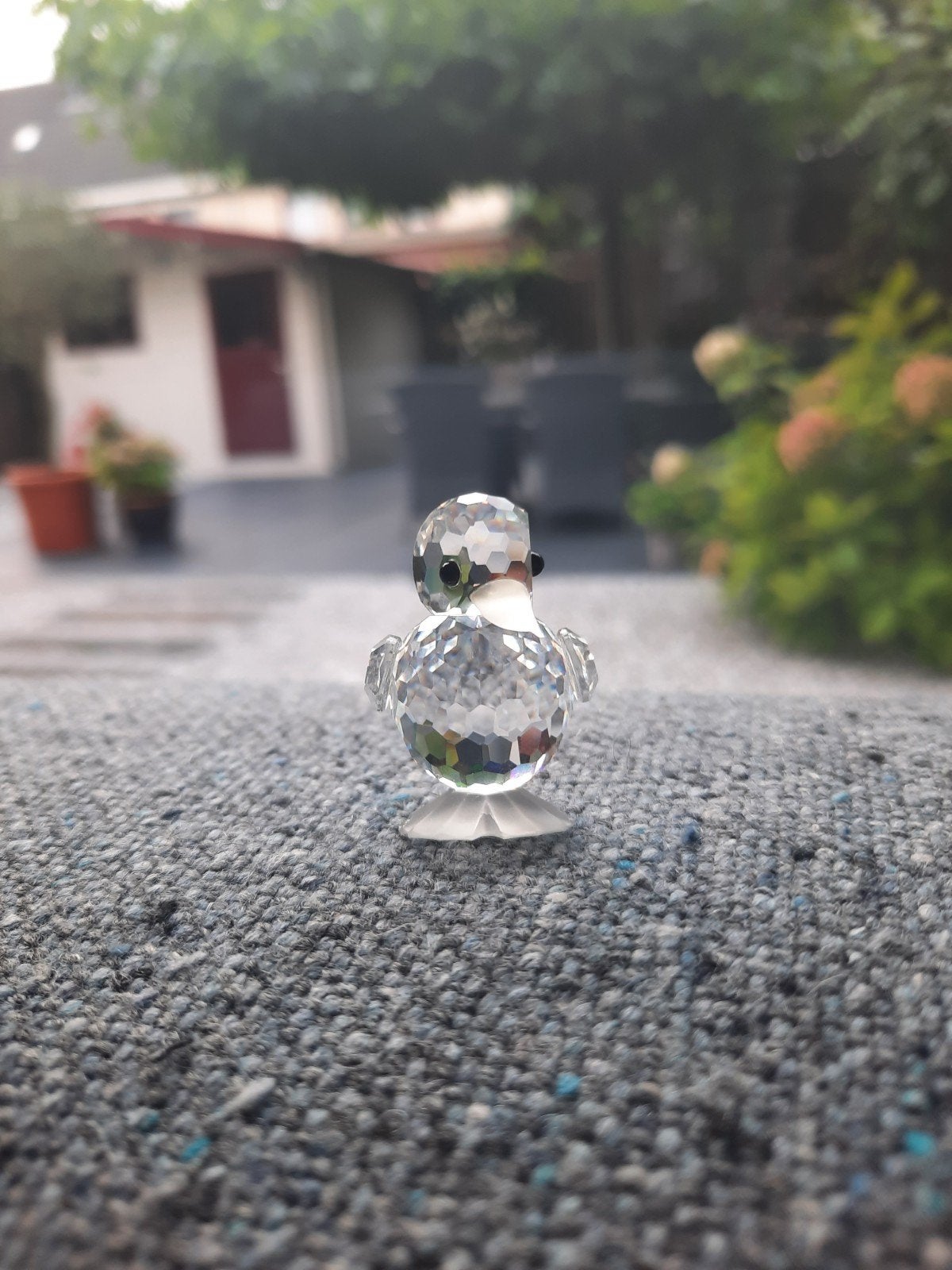 Swarovski kristallen eendje - Zo goed als nieuw, Ophalen of Verzenden, Zo goed als nieuw, Figuurtje