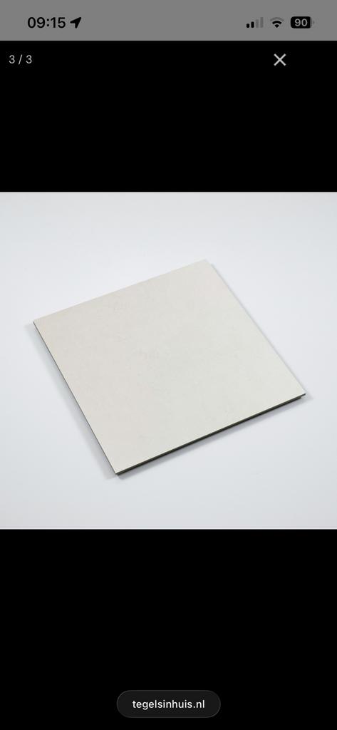 Tegels betonlook wit, 60 cm of meer, Nieuw, Vloertegels, 60 cm of meer