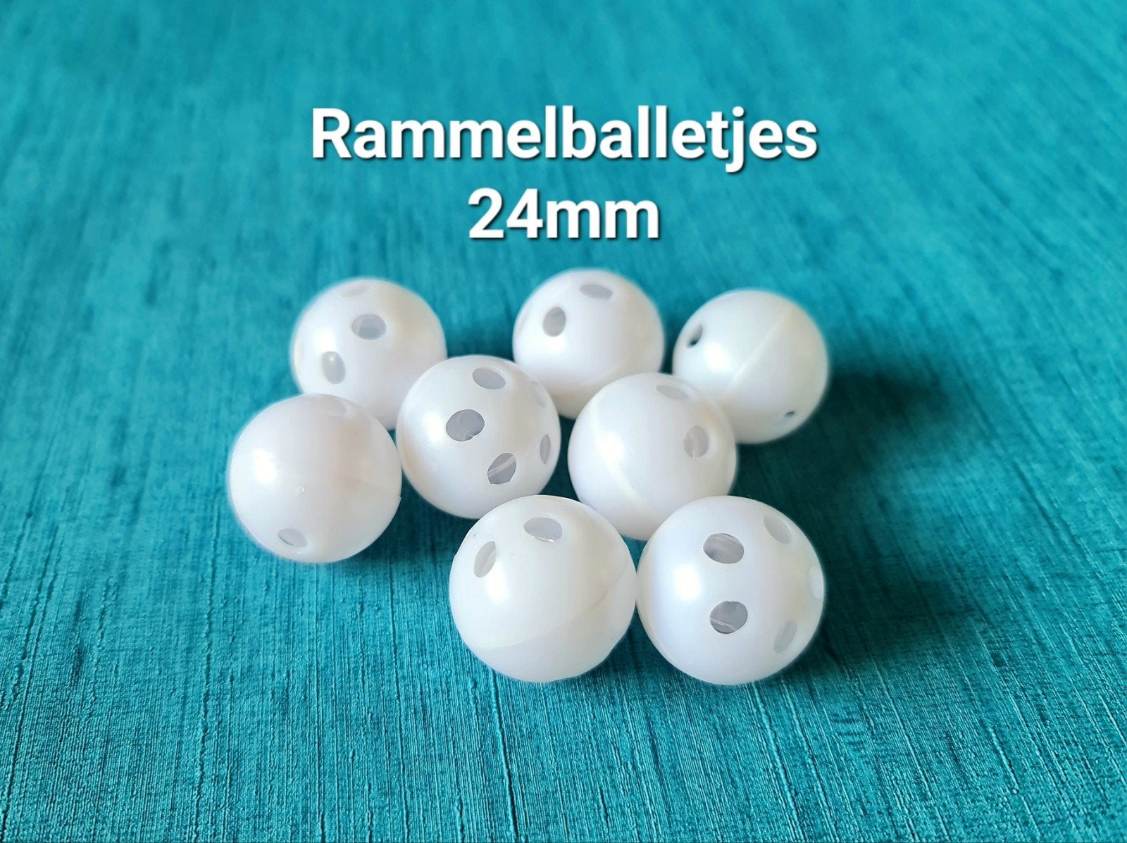 Rammelaar balletjes 24mm - 10 voor € 4,50, Hobby en Vrije tijd, Breien en Haken, Verzenden, Nieuw, Breien of Haken, Overige typen