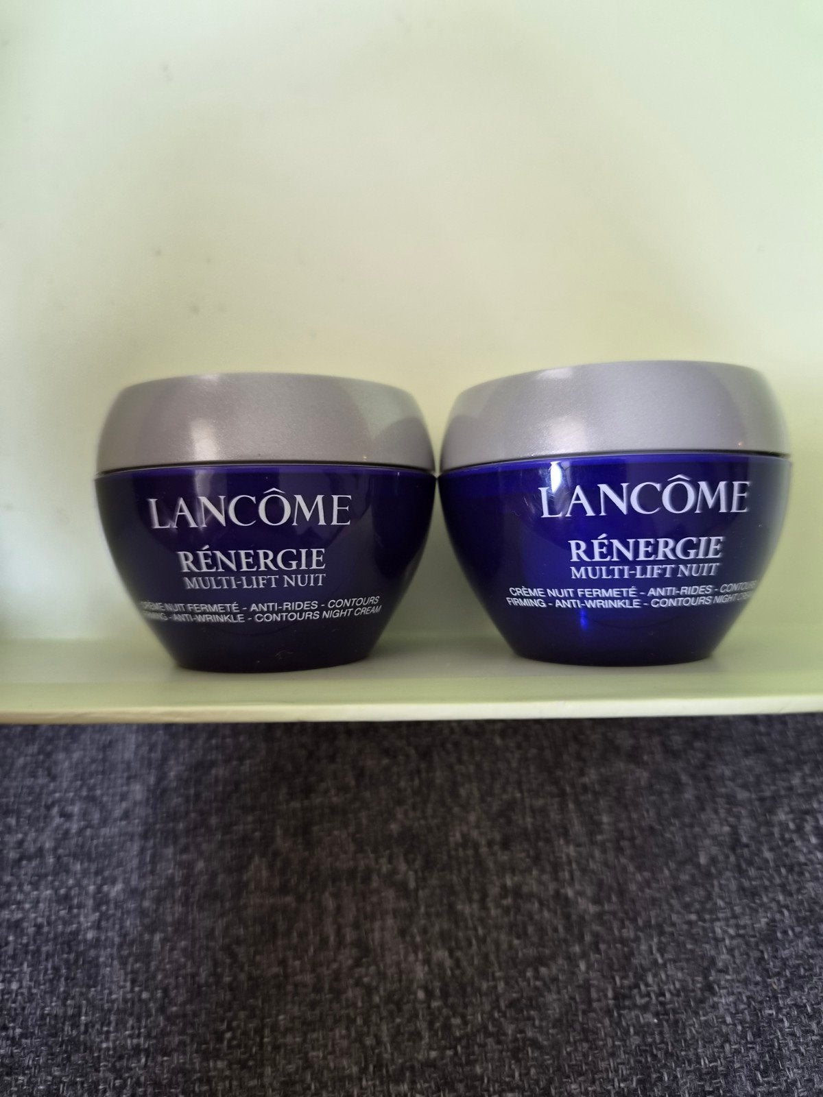 Lancome renergie multi lift nuit creme 2x15ml=30ml, Ophalen of Verzenden, Nieuw, Gehele gezicht
