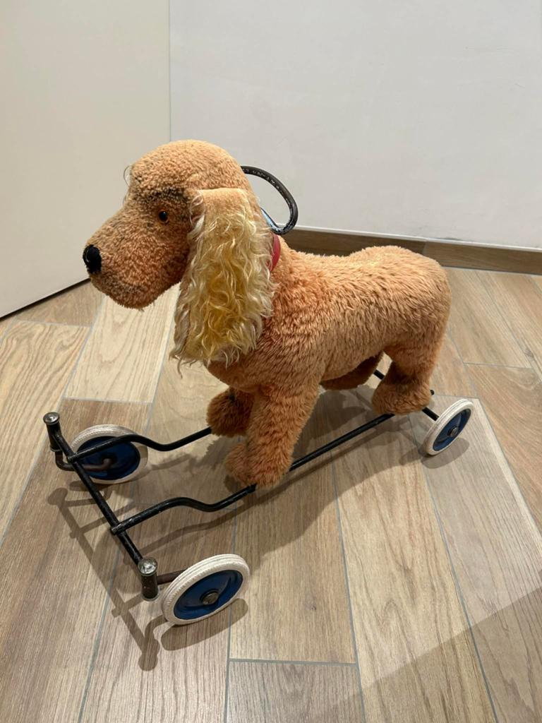 prachtige steiff engelse cocker spaniel op wielen, Verzenden