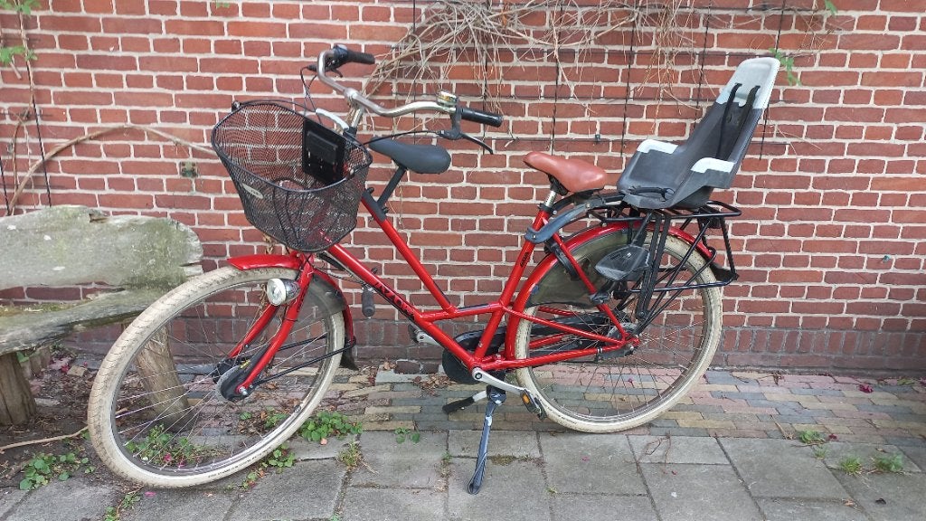 Azor Texel Mama / Moederfiets, 2 zitjes, Gebruikt, Mandje, Ophalen