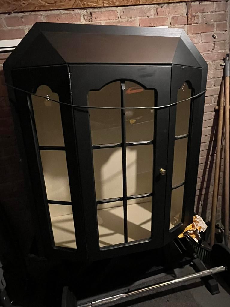 Gratis (Vitrine) kast, Ophalen, 50 tot 100 cm, Zo goed als nieuw, 150 tot 200 cm