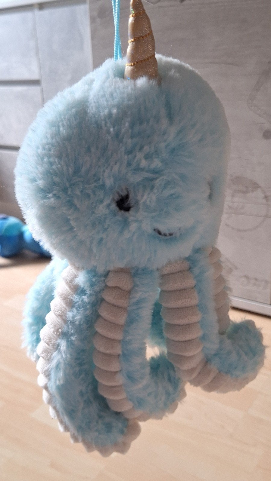 Octopus knuffel, Kinderen en Baby's, Overige merken, Overige karakters, Overige typen, Blauw