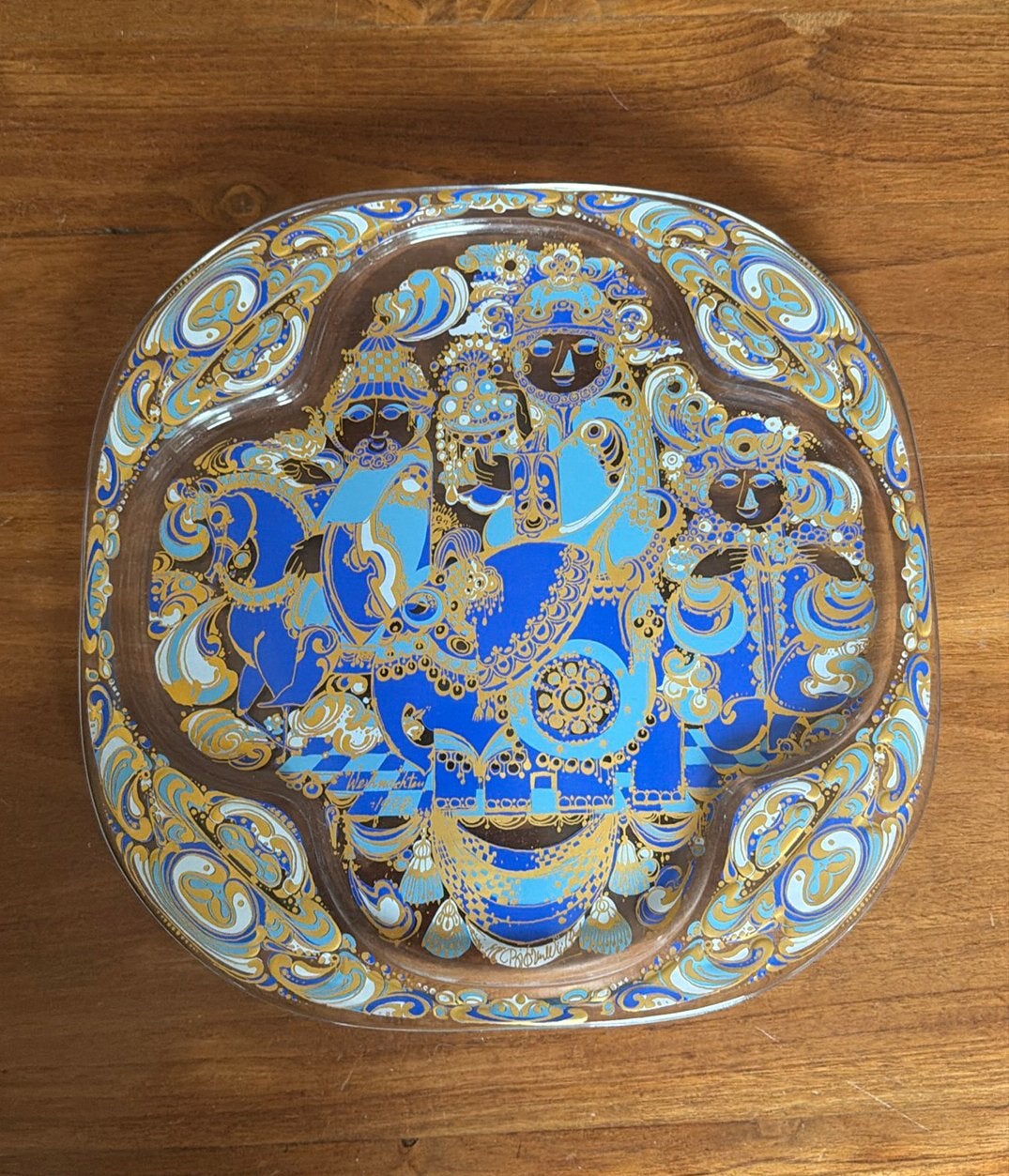 Rosenthal Björn Wiinblad kerstbord 1978, Ophalen of Verzenden, Zo goed als nieuw