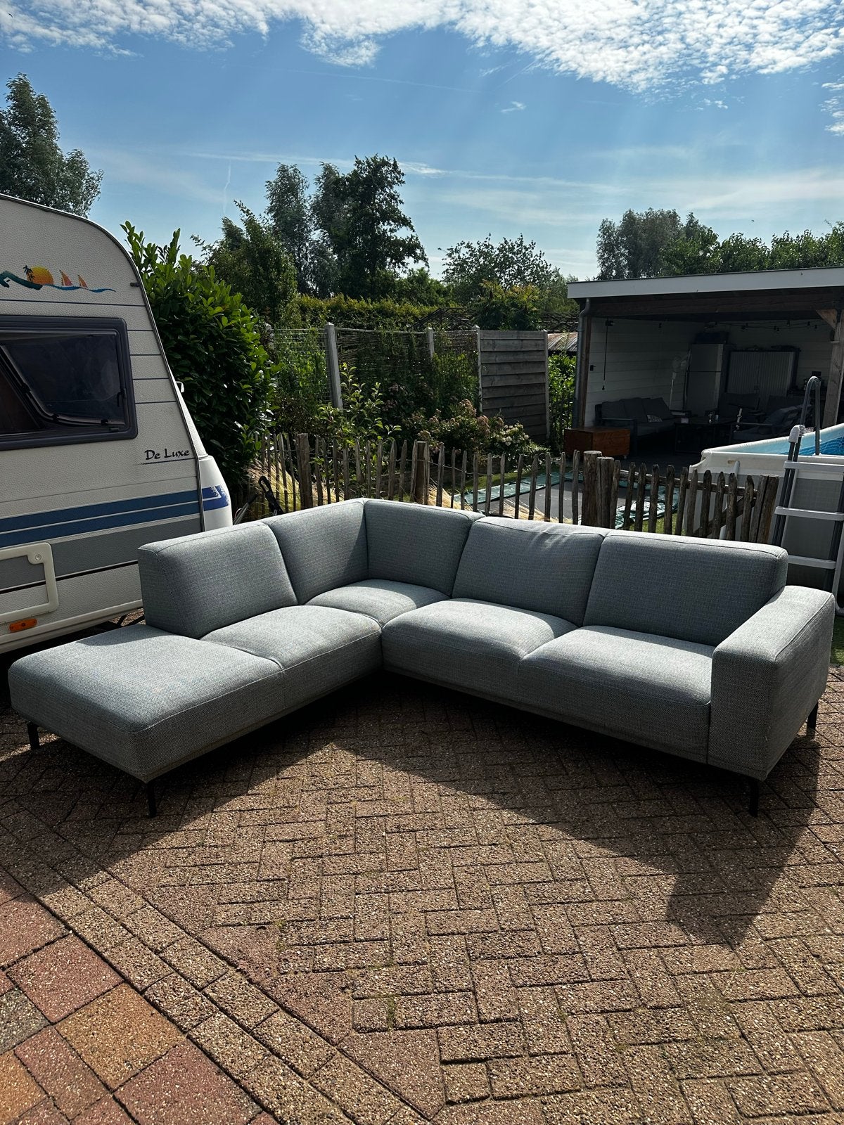 Hoekbank Montel Viano, Ophalen, 250 tot 300 cm, Gebruikt, Hoekbank