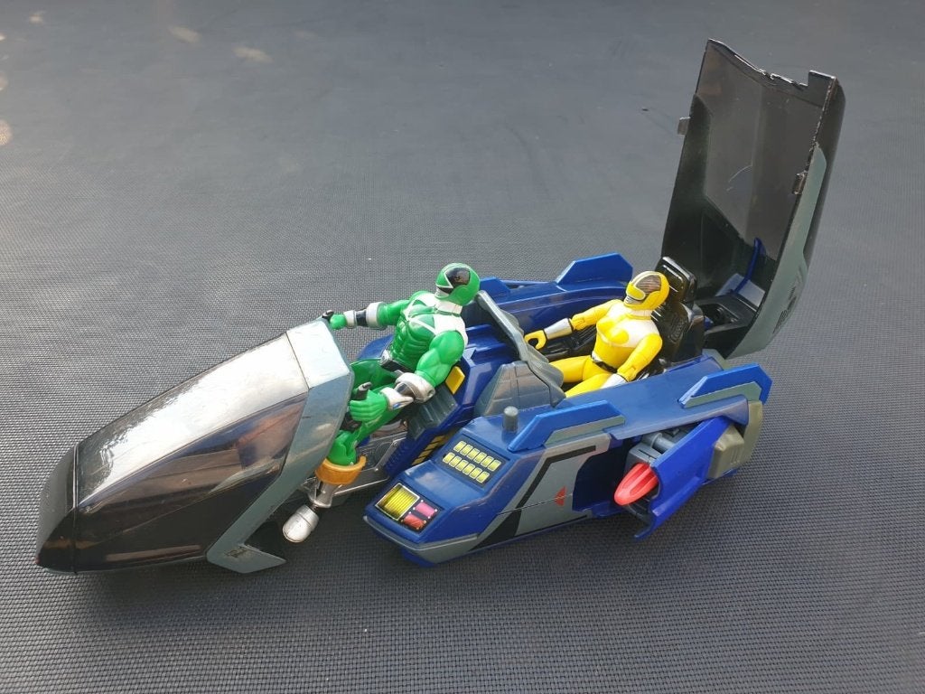 POWER RANGER 2 Actie figuren plus VOERTUIG VINTAGE 1998/2000, Ophalen of Verzenden, Gebruikt