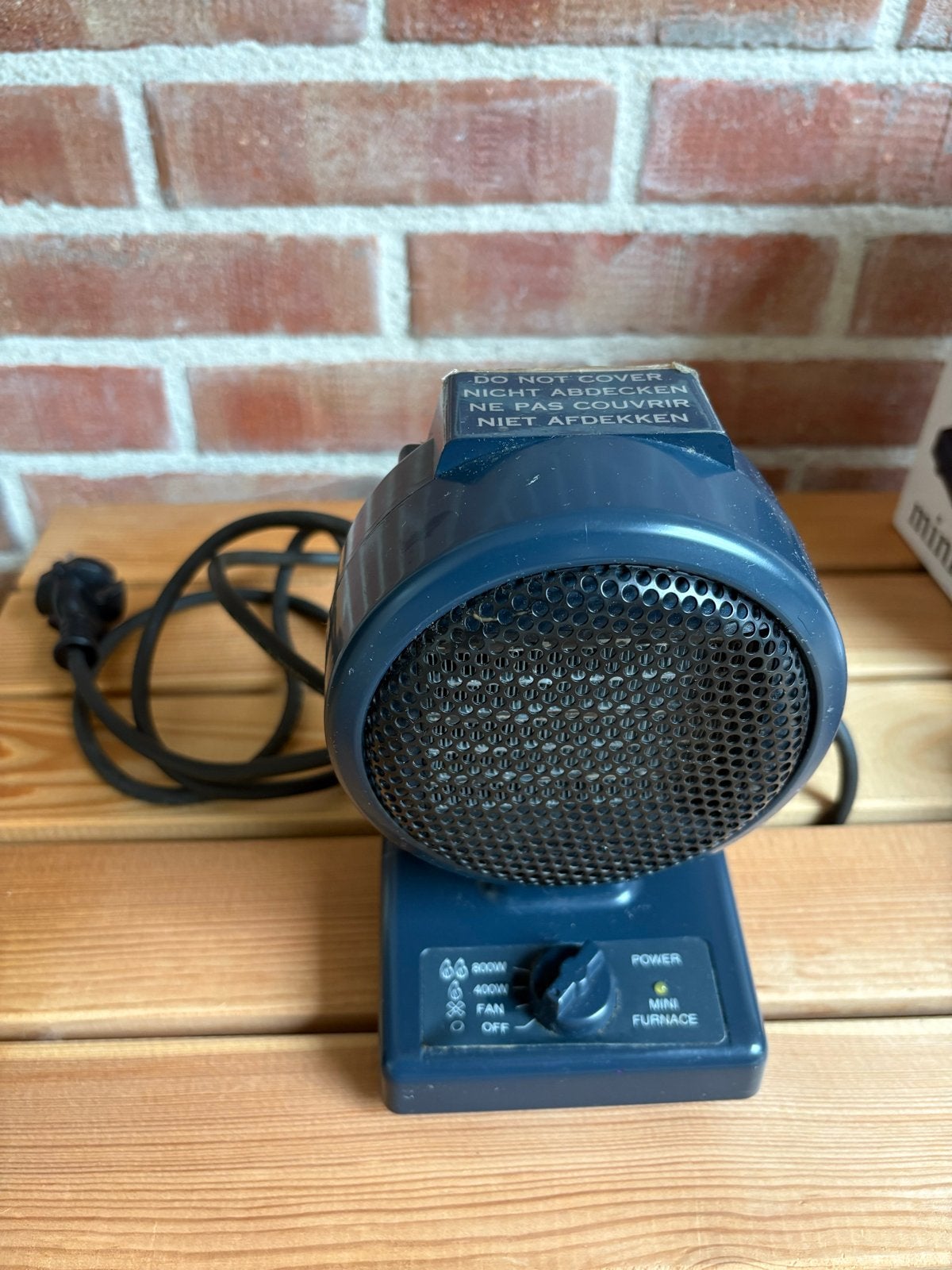 Mini Furnace Keramische Kachel 400/800W, Huis en Inrichting, Kachels, Gebruikt, Overige soorten, Elektrisch, Ophalen of Verzenden