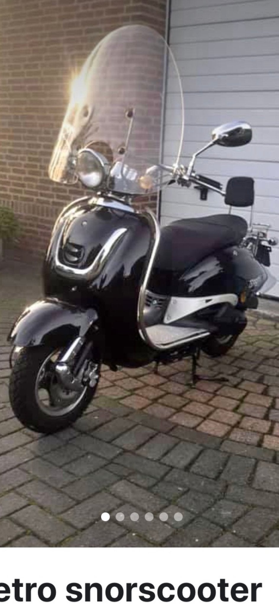 AGM retro snorscooter - Zwart loop of sloop, Ophalen, Gebruikt, Benzine, Overige merken