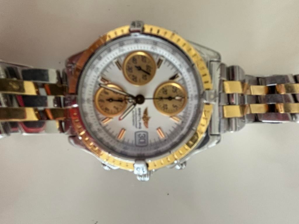 Breitling Chronomat D13050.1 Herenhorloge Staal/Goud, Gebruikt, Staal, Breitling, Polshorloge