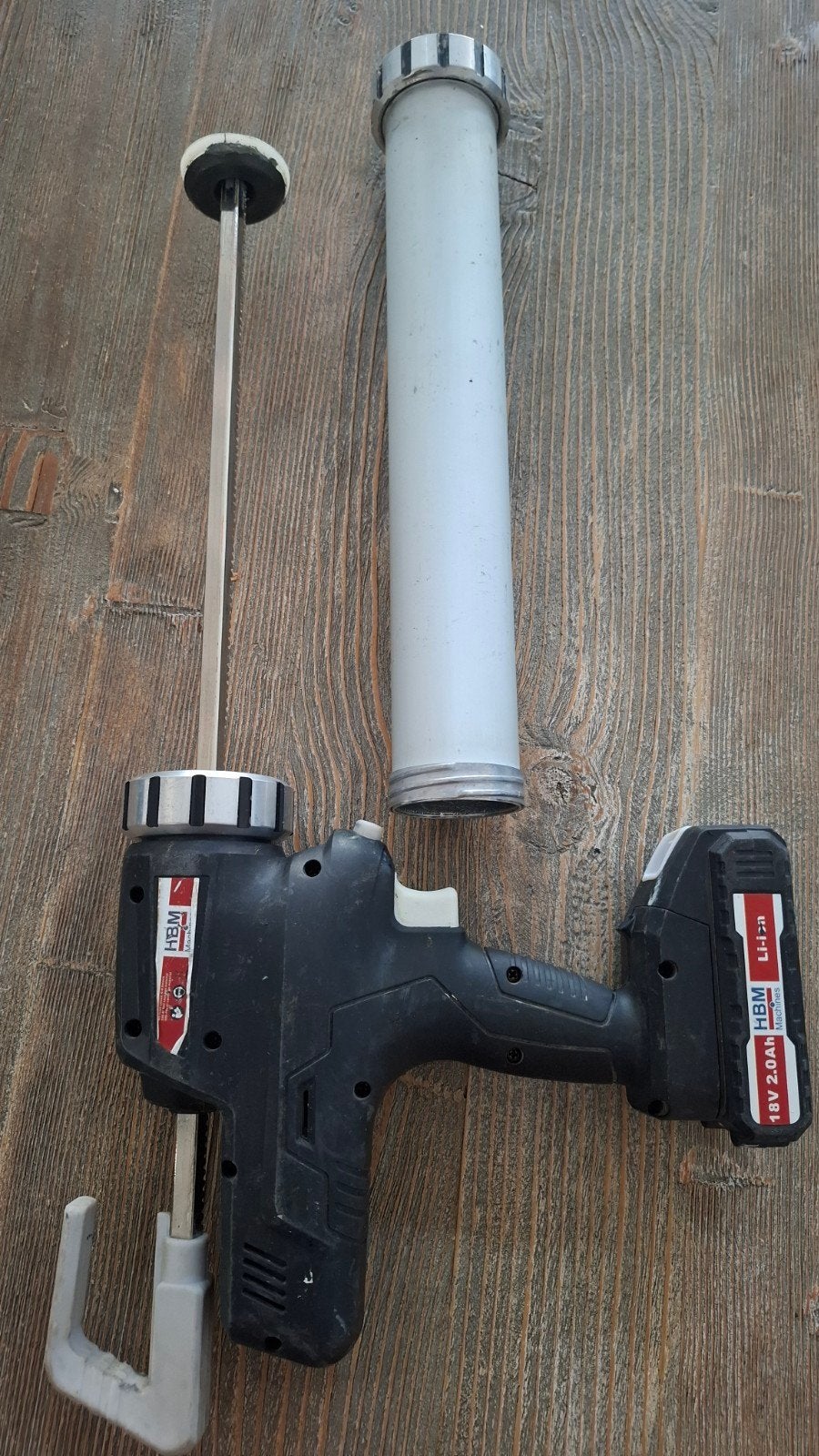 HBM Machines Accu Kitspuit 18V 2.0Ah Li-ion, Doe-het-zelf en Verbouw, Gereedschap | Overige machines, Ophalen of Verzenden, Gebruikt