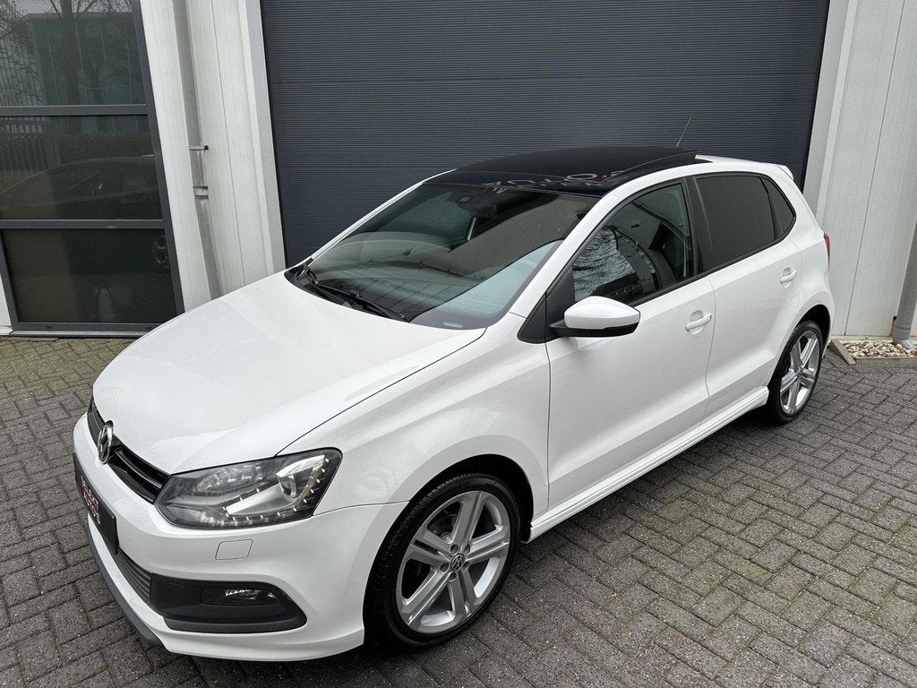 Volkswagen Polo 1.2 TSI 3x R-Line 105 Pk DSG Panoramadak/Xen, Gebruikt, Zwart, 4 cilinders, Alcantara