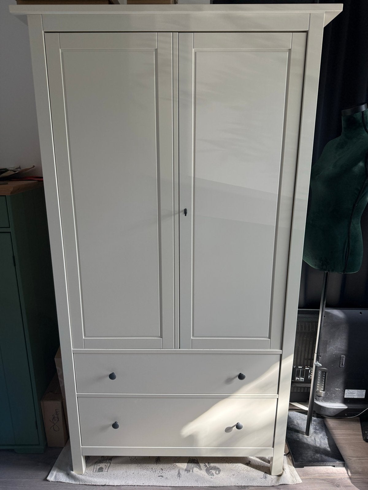 kledingkast Hemnes met lades en hangruimte - 200x100x58cm, Ophalen, Gebruikt, 50 tot 100 cm, Met lade(s)
