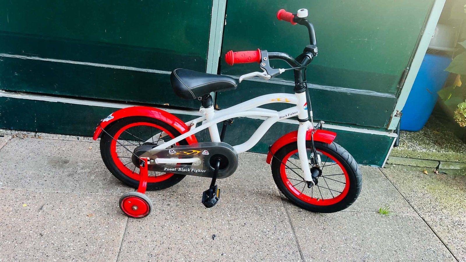 Mooie kinderfiets 14 inch, Fietsen en Brommers, Ophalen, Zo goed als nieuw, Minder dan 16 inch, Zijwieltjes