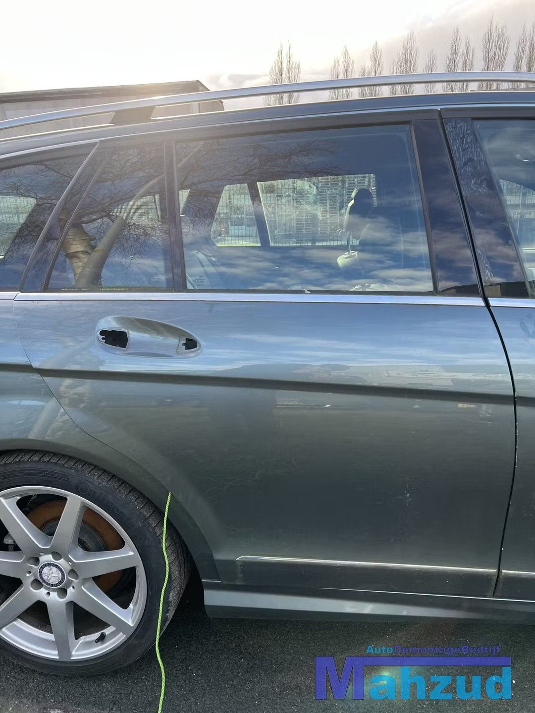 MERCEDES C S204 Groen 779 rechts Achter deur 2011-2013, Gebruikt, Mercedes-Benz AG, Deur, Mercedes-Benz