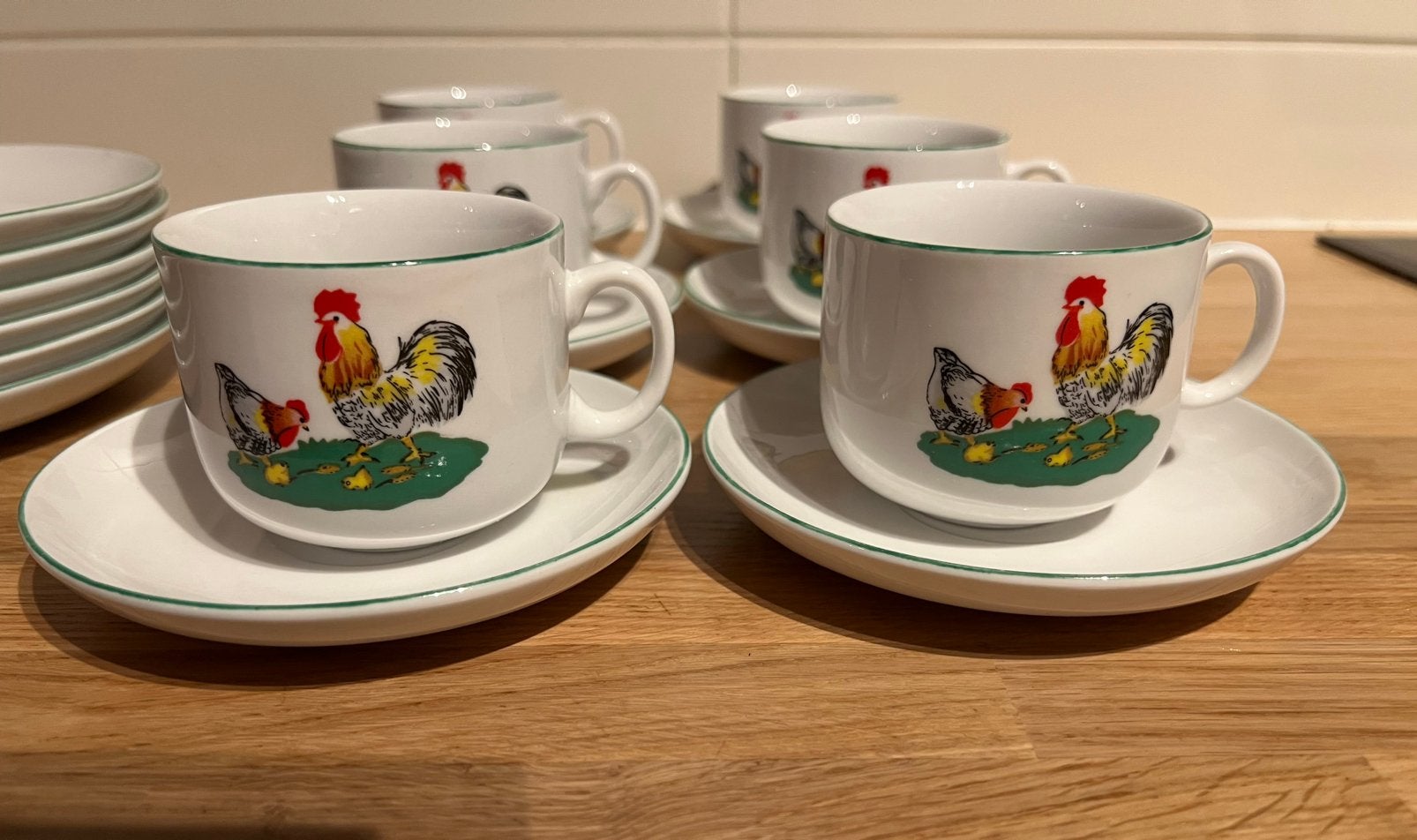 18 delig koffieservies, Ophalen