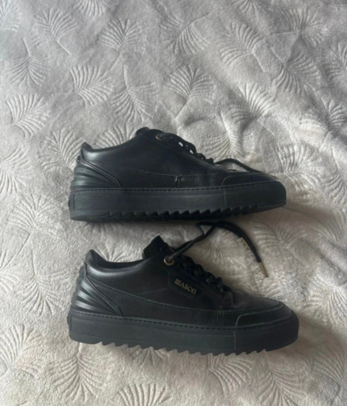 Zwarte Mason sneakers, Verzenden, Zwart, Sneakers of Gympen, Zo goed als nieuw