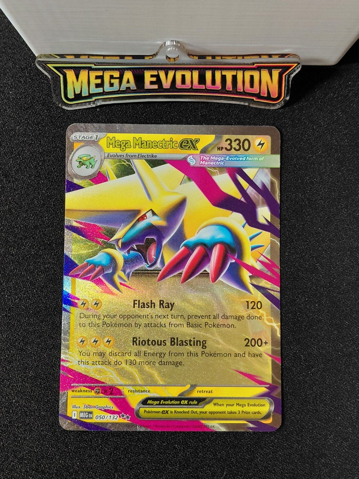 Mega Manectric EX 050/132 (Mega Evolution) Pokemon, Ophalen, Zo goed als nieuw, Meerdere kaarten