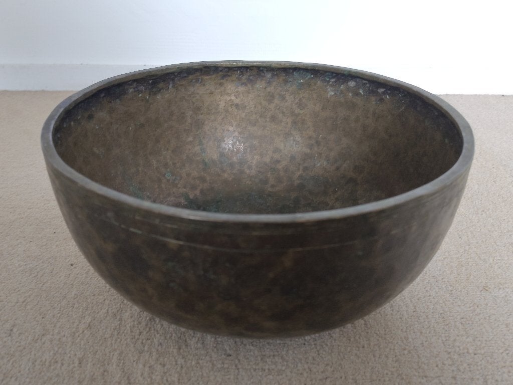 Grote oude Tibetaanse Jambati klankschaal A2, 29 cm, Ophalen of Verzenden, Gebruikt, Melodische percussie