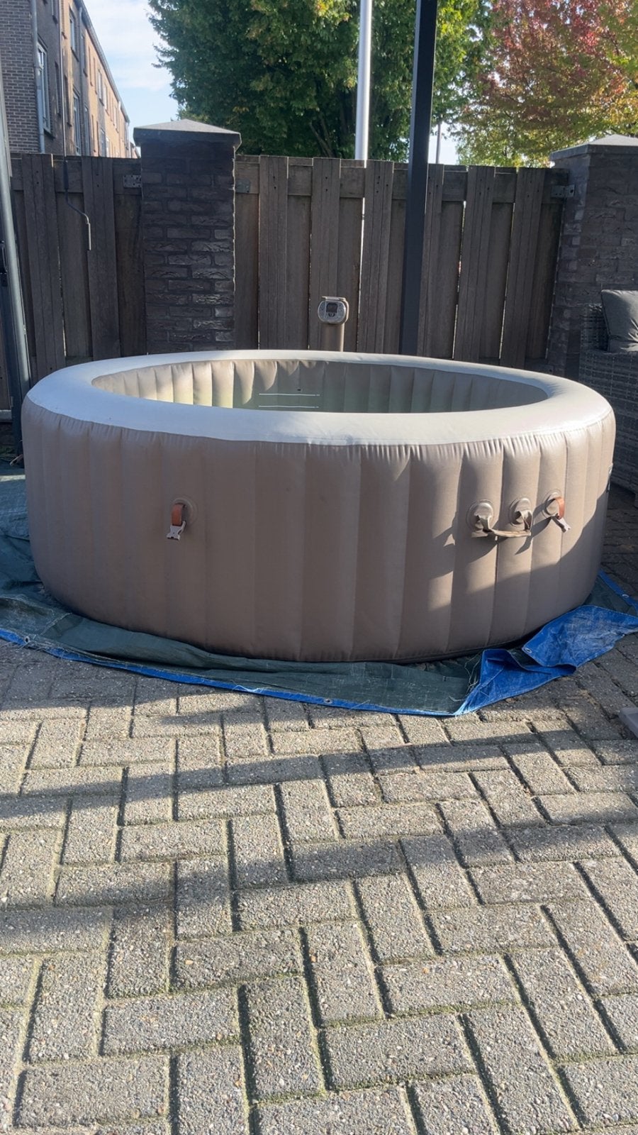 Intex PureSpa Opblaasbare Jacuzzi - Zo goed als nieuw, Ophalen of Verzenden, Zo goed als nieuw, Afdekzeil, Opblaasbaar