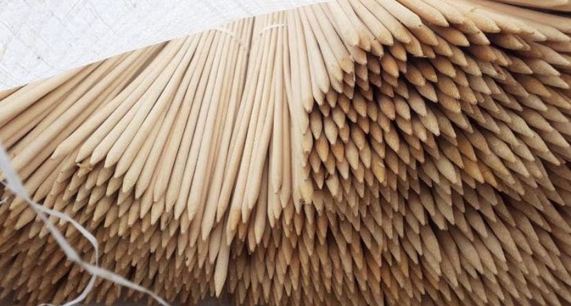Bamboestokken, Doe-het-zelf en Verbouw, Hout en Planken, Ophalen of Verzenden, Nieuw, Minder dan 200 cm, Plank