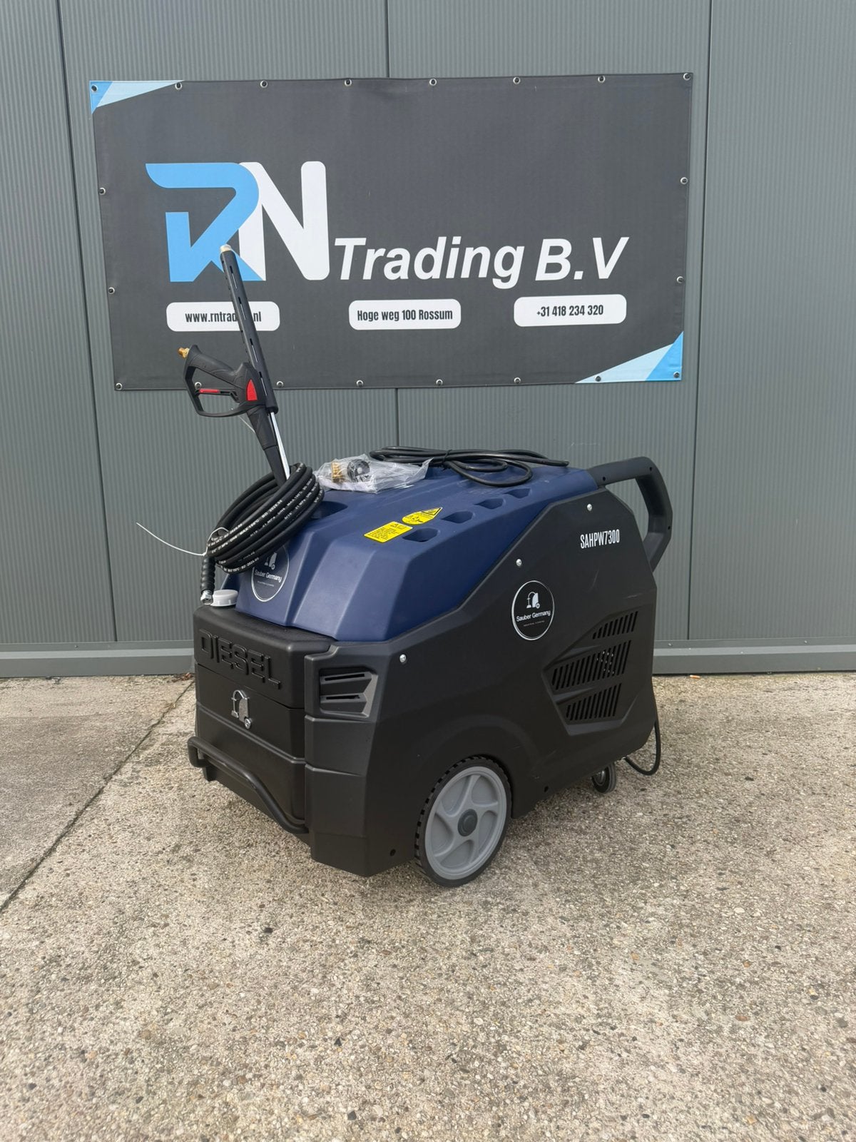 Sauber Germany SAHPW7300 Diesel Hogedrukreiniger – NIEUW, Tuin en Terras, Ophalen, Nieuw, Benzine