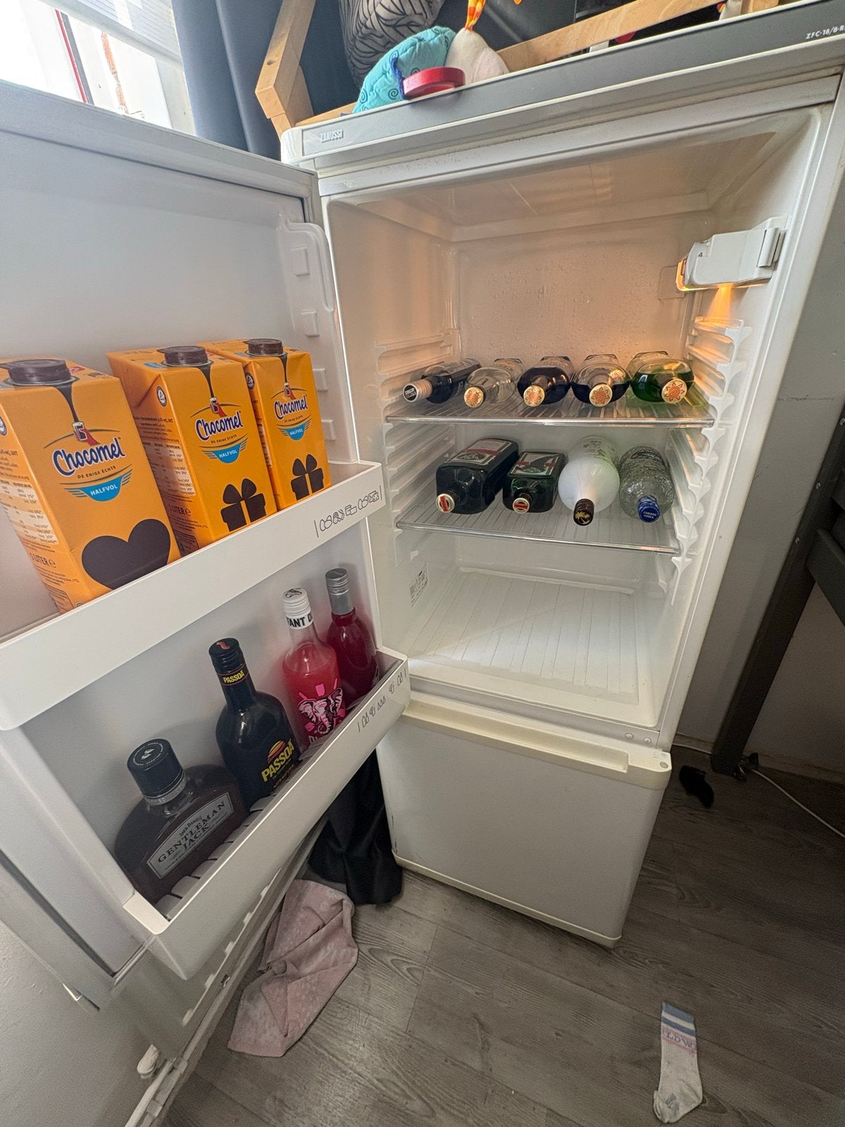 Zanussi koelkast met vriesvak - Wit, Ophalen, 150 tot 200 liter, Gebruikt, 60 cm of meer