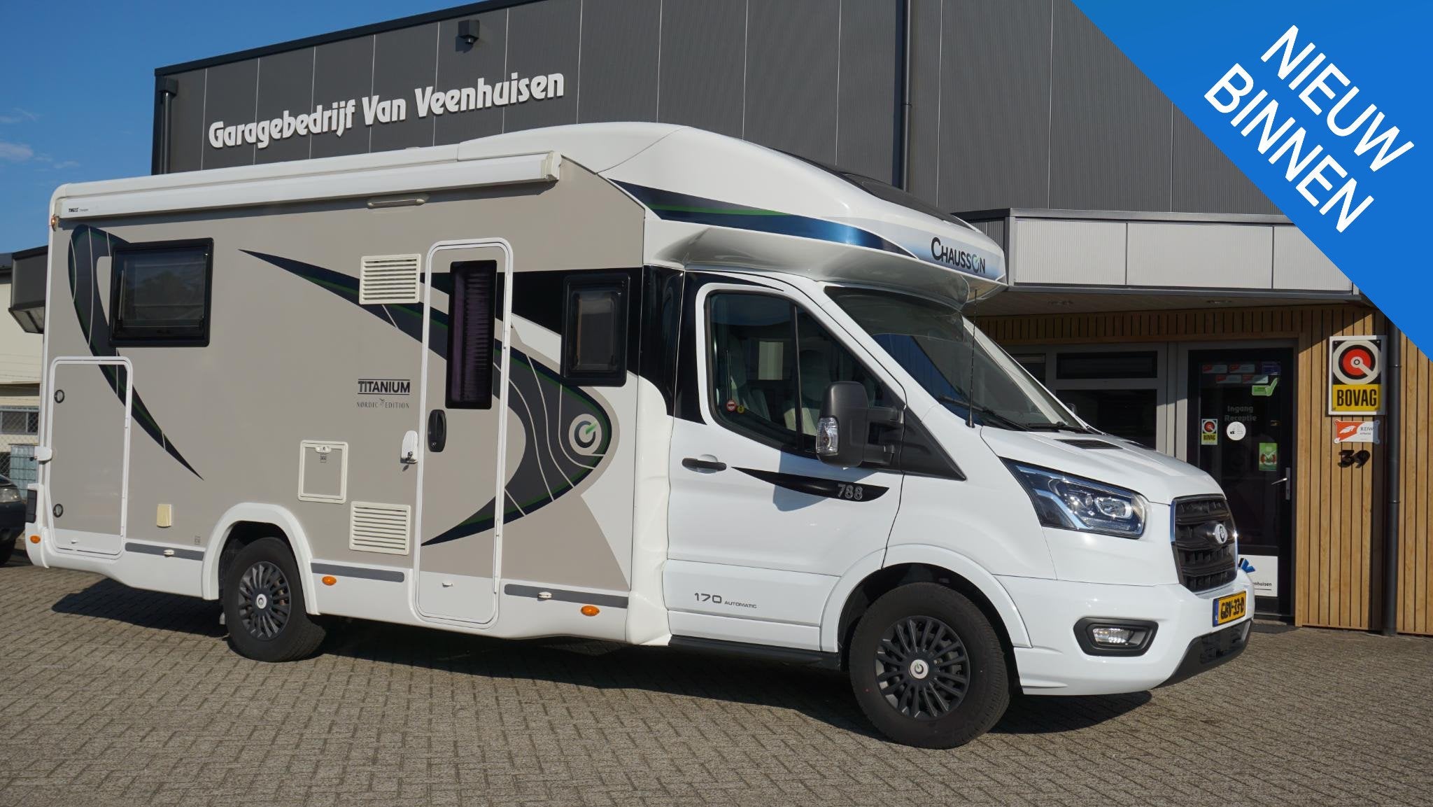 Chausson 788 2.0 170pk Automaat BY-Ford Titanium Nordic Edit, Caravans en Kamperen, Automaat, ABS, Dakluik, Airconditioning