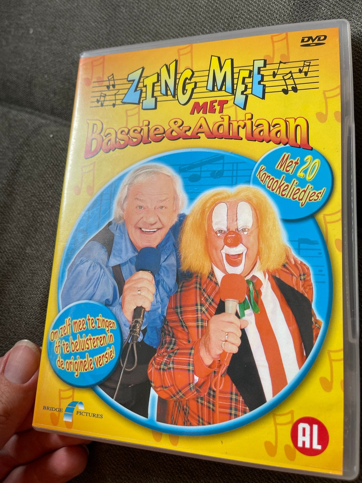 Zing Mee met Bassie & Adriaan DVD - Karaoke Plezier!, Cd's en Dvd's, Show, Gebruikt, Alle leeftijden, Familie