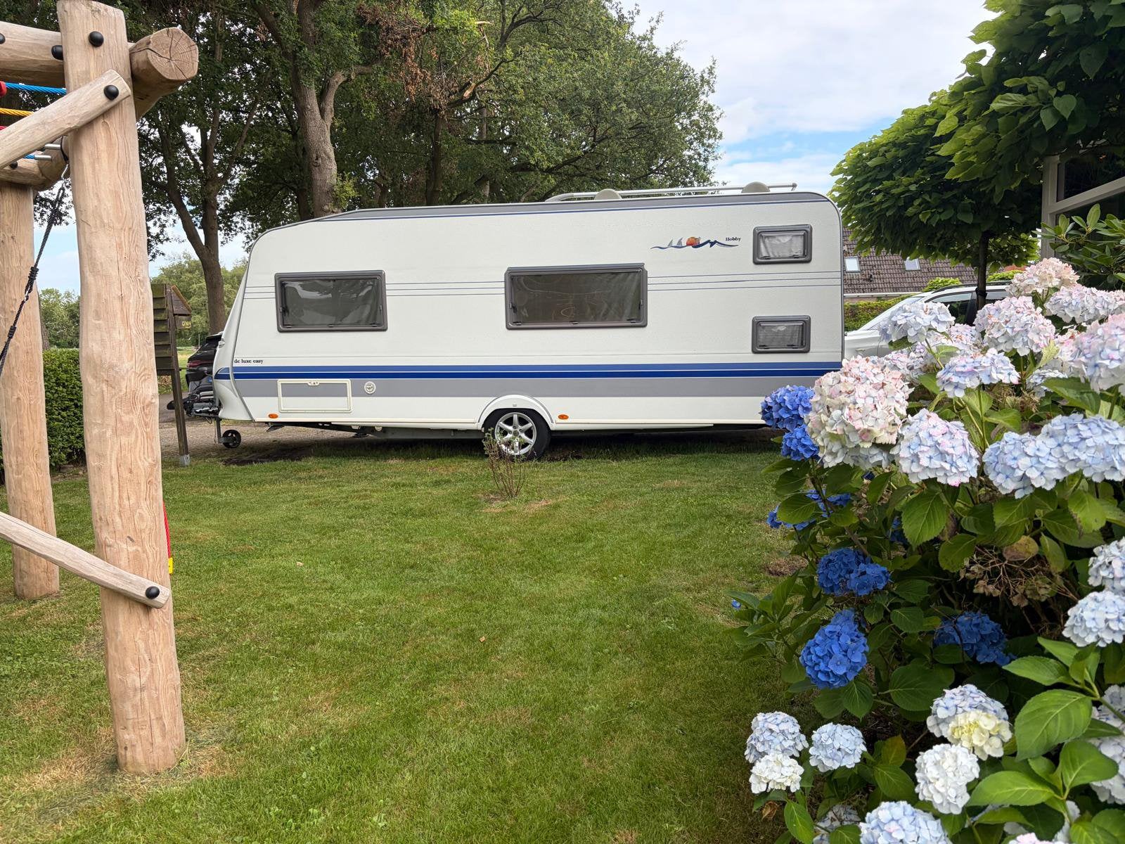 Hobby de luxe easy 560 KMFe *Stapelbed* Luifel *nieuw Matras, Schokbreker, Rondzit, Hobby, Particulier