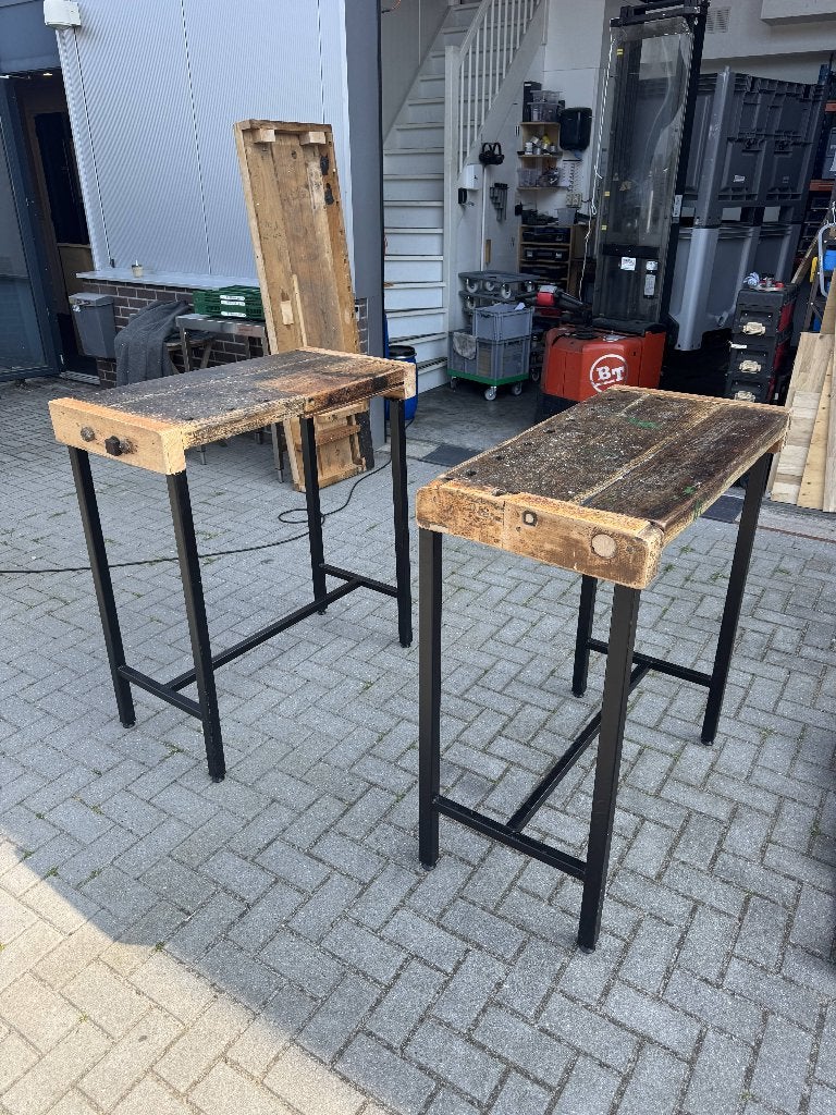 mooie houten bar tafels, Ophalen, Gebruikt