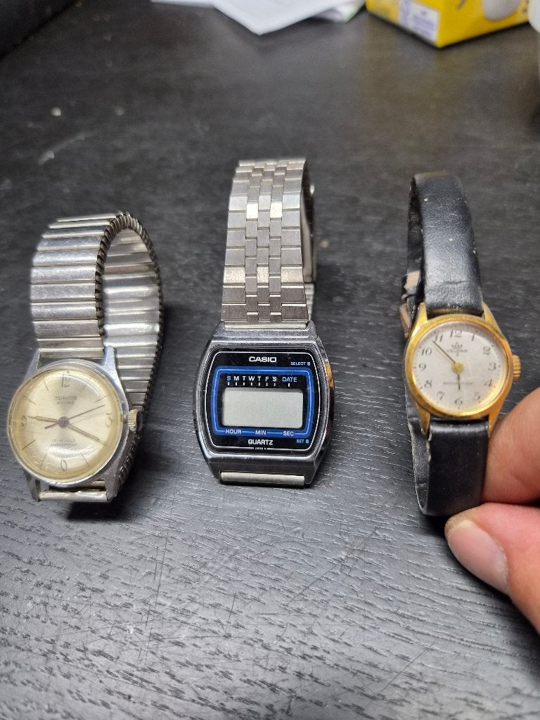 Horloges, Sieraden, Tassen en Uiterlijk, Horloges | Heren, Ophalen of Verzenden, Gebruikt, Staal, Overige merken
