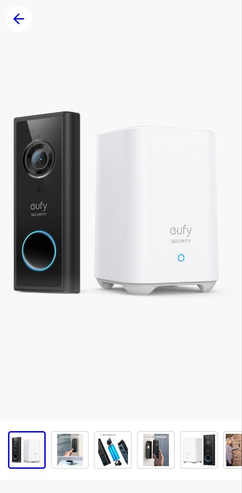 Eufy Security Video Deurbel 2K HD met HomeBase 2, Ophalen of Verzenden, Nieuw, Compleet systeem, Draadloos