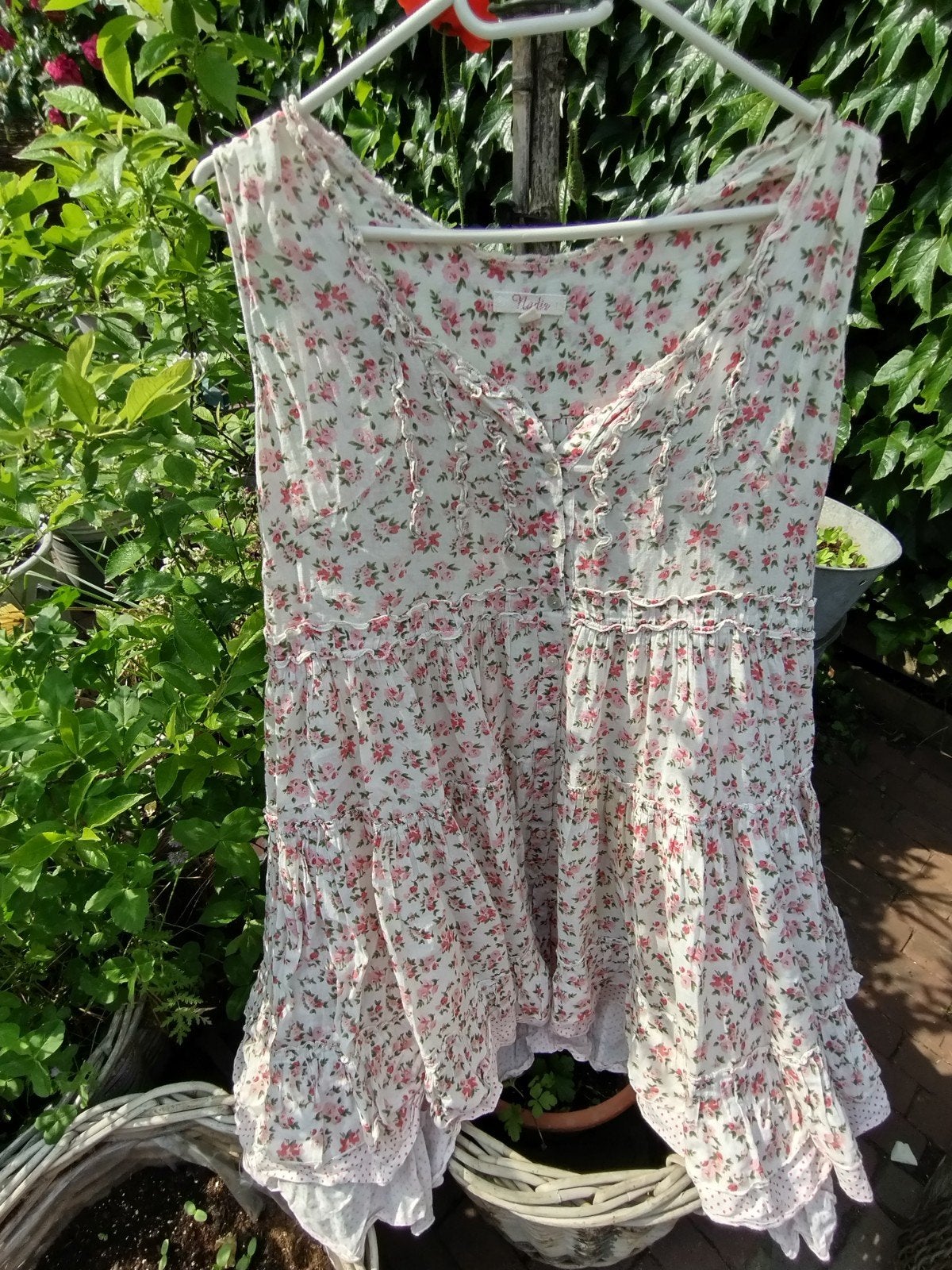 Nadir bloemenprint tuniek/jurk 40 42 roze, Kleding | Dames, Maat 38/40 (M), Verzenden, Nadir, Wit