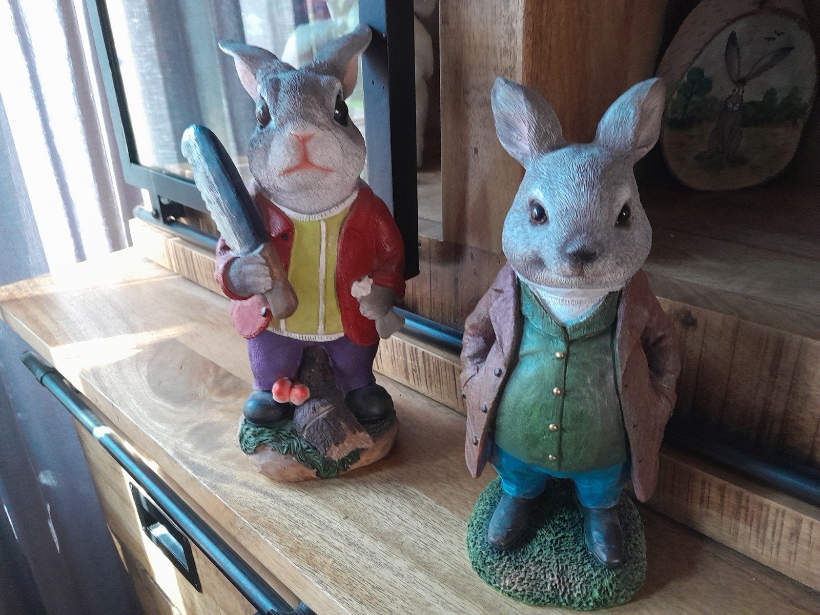 2 decoratie konijnen, Diversen, Pasen, Ophalen of Verzenden