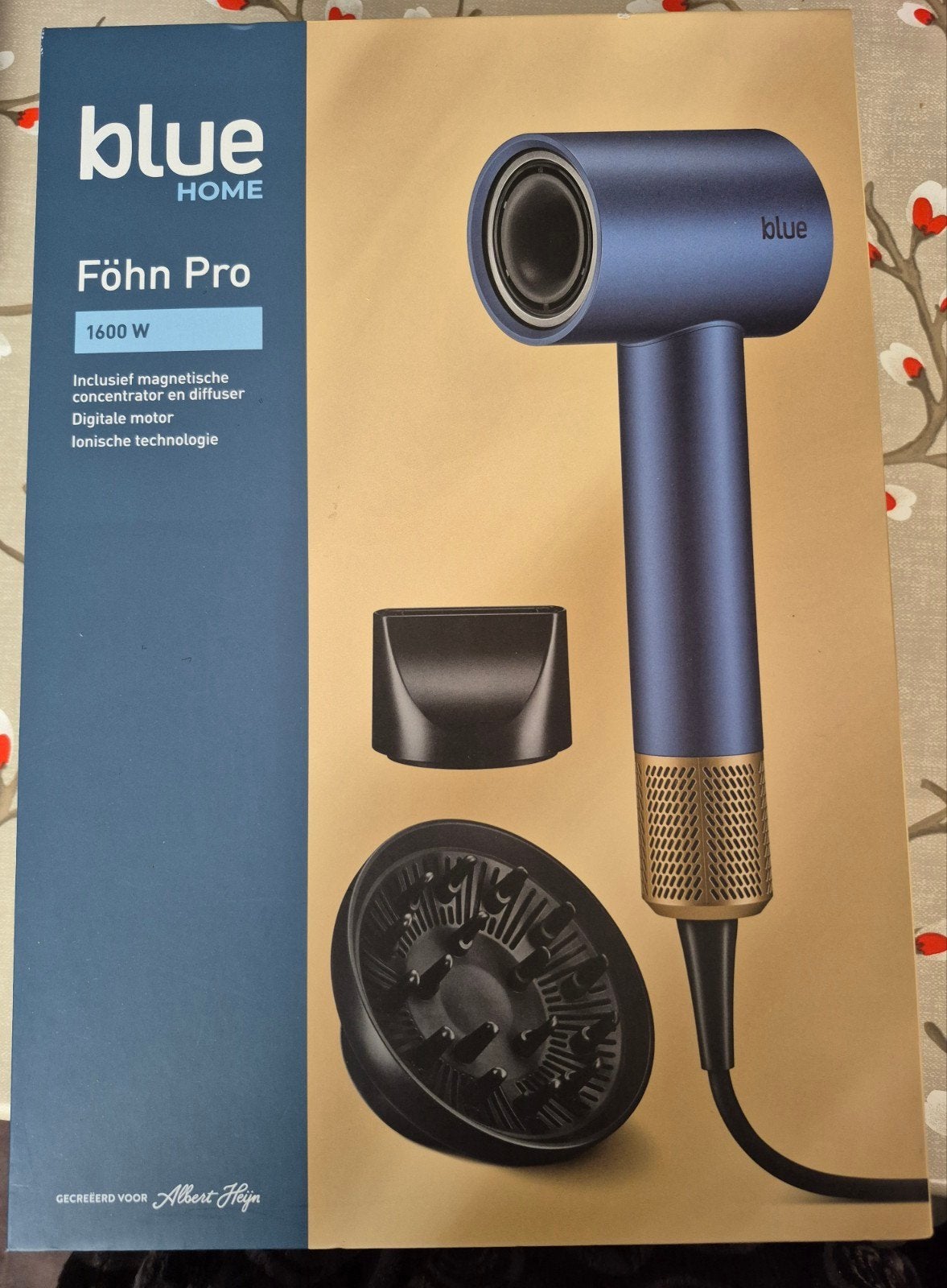 Blue HOME Föhn Pro 1600W met ionische technologie, Ophalen, Nieuw, Haarverzorging