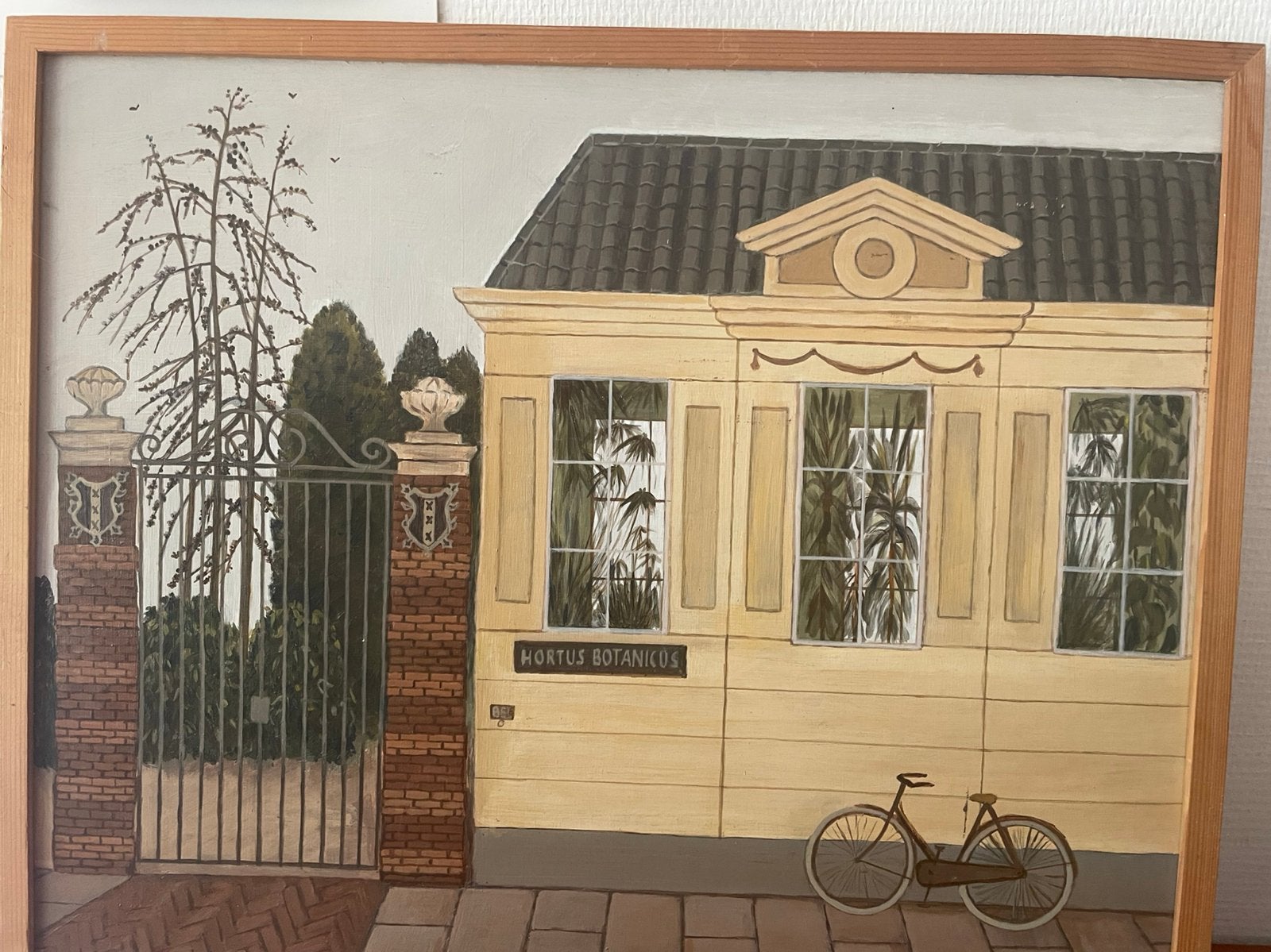 Hortis Botanicus Amsterdam 50 /60 1981, Ophalen of Verzenden, Schilderij, Overige materialen