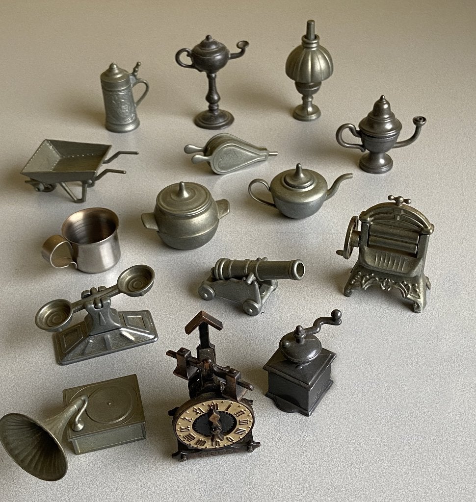 15 Miniatuurtjes, Antiek en Kunst, Ophalen, Brons