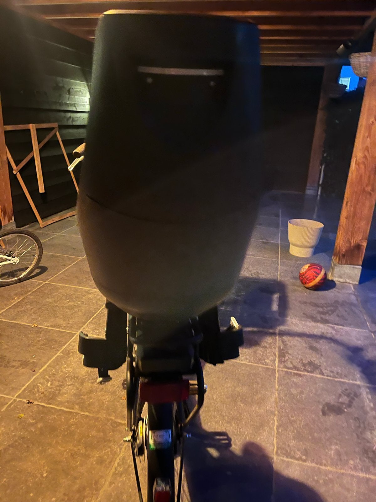 Bobike Exclusive Tour Fietsstoeltje Achter - Zwart/Paars, Ophalen, Achterzitje, 9 t/m 36 kg, Gebruikt