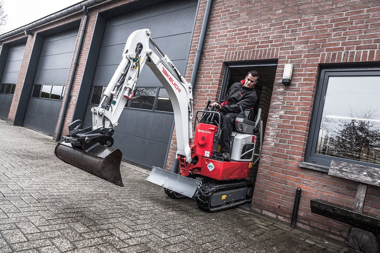 Verhuur 1 ton minigraver minikraan, met levering op locatie!