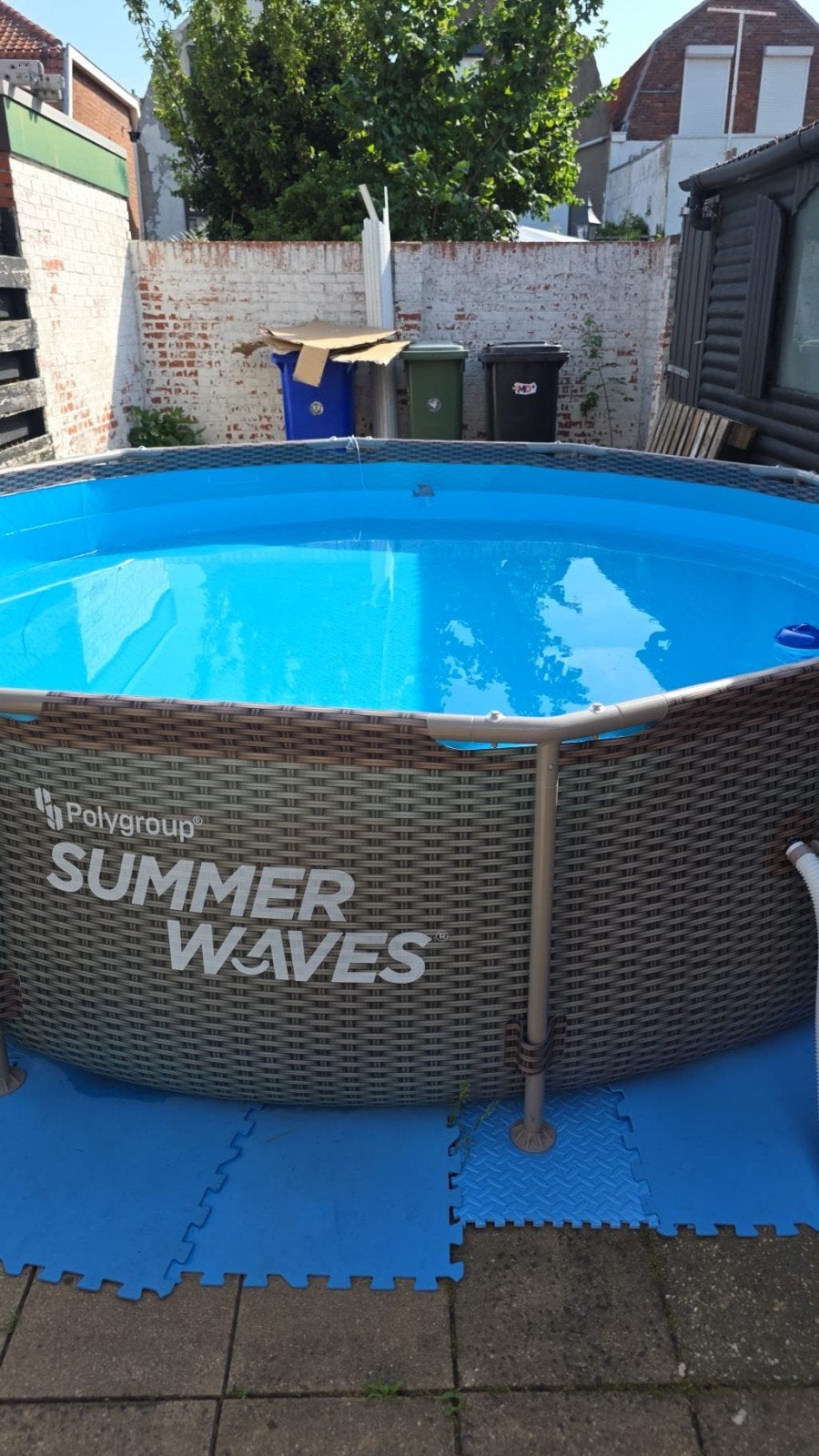 Summer Waves Opzetzwembad met afdekzeil, Ophalen, Gebruikt, 200 tot 300 cm, 80 tot 120 cm