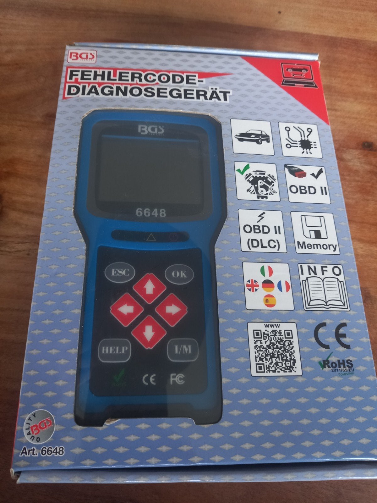 BGS Technic 6648 OBD2 Foutcodelezer Diagnosetool, Ophalen of Verzenden