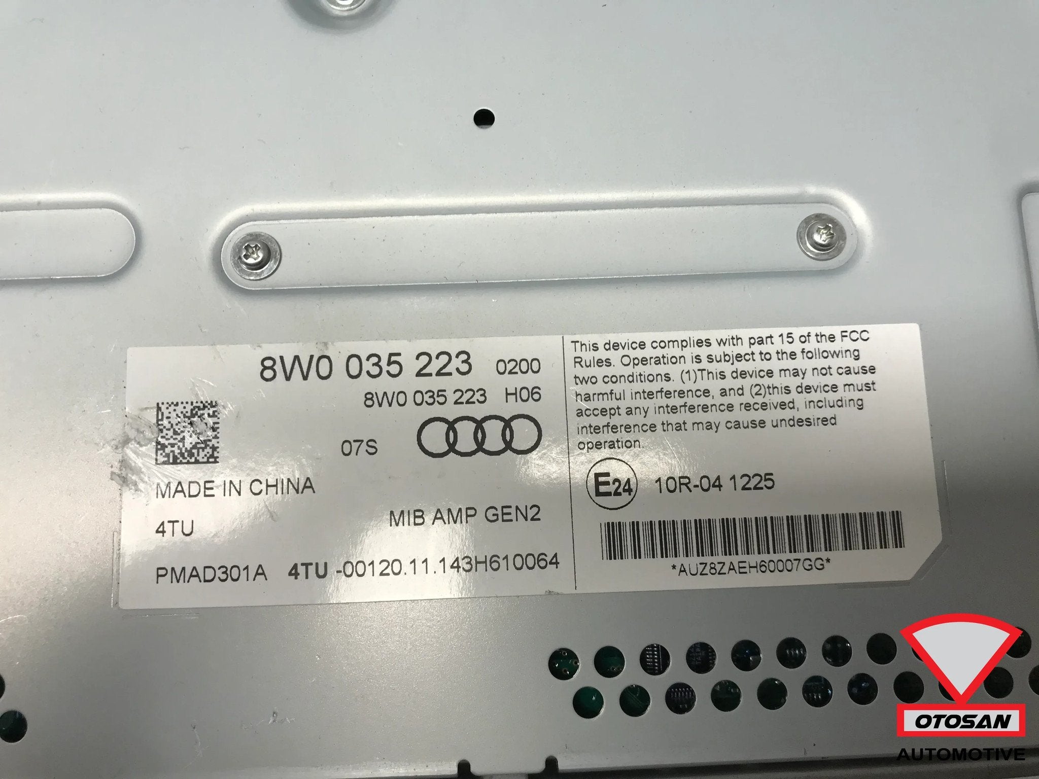 Audi A4 8W B&O Bang & Olufsen Versterker 8W0035223, Gebruikt, AUDI AG, Auto-Union-Strasse 1
85045  Ingolstadt, DE, Kundenbetreuung@audi.de
