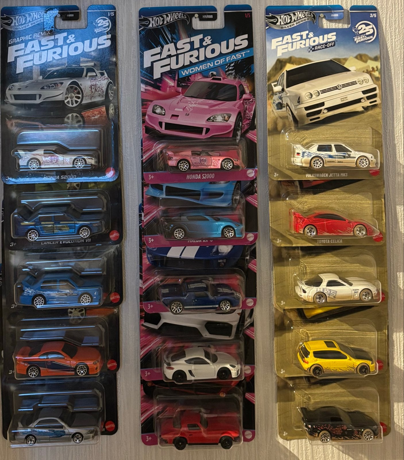 15 Hotwheels Fast and Furious, Ophalen of Verzenden, Nieuw, Auto