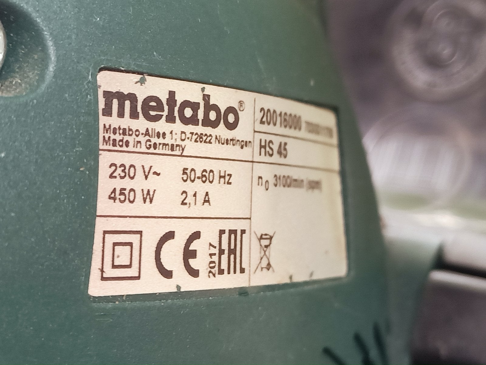 Metabo Heggenschaar HS 45 - Zo goed als nieuw, Ophalen of Verzenden, Zo goed als nieuw, Elektrisch