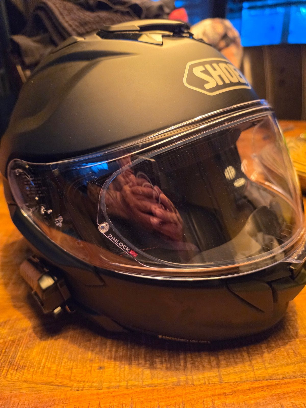Shoei helm - Slechts 3x gebruikt, compleet met extra's, Ophalen of Verzenden, Shoei, Tweedehands, XXL