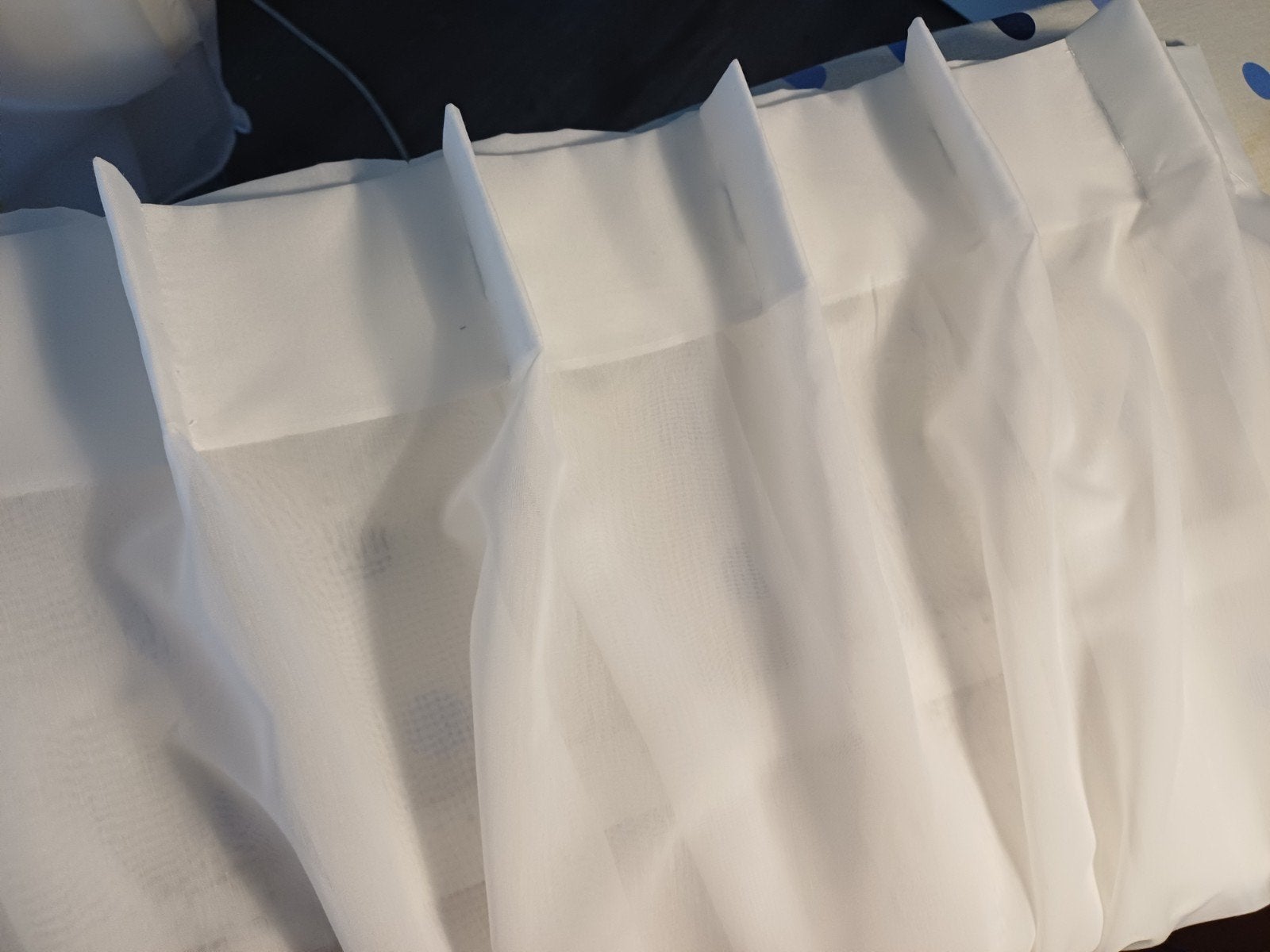 Voile Vitrages 1 stuk met loodveter enkel  plooienkleur wit, Ophalen of Verzenden, Nieuw, Wit