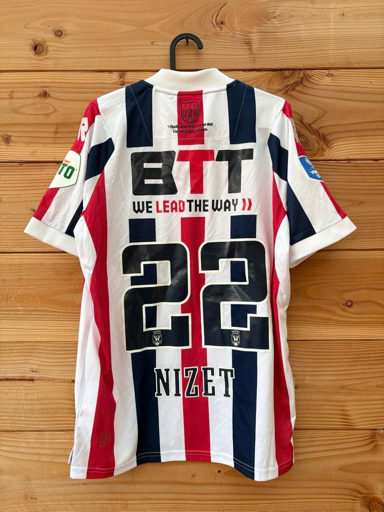 Matchworn Rob Nizet Willem II Thuisshirt, Verzamelen, Ophalen of Verzenden, Zo goed als nieuw, Willem II, Shirt